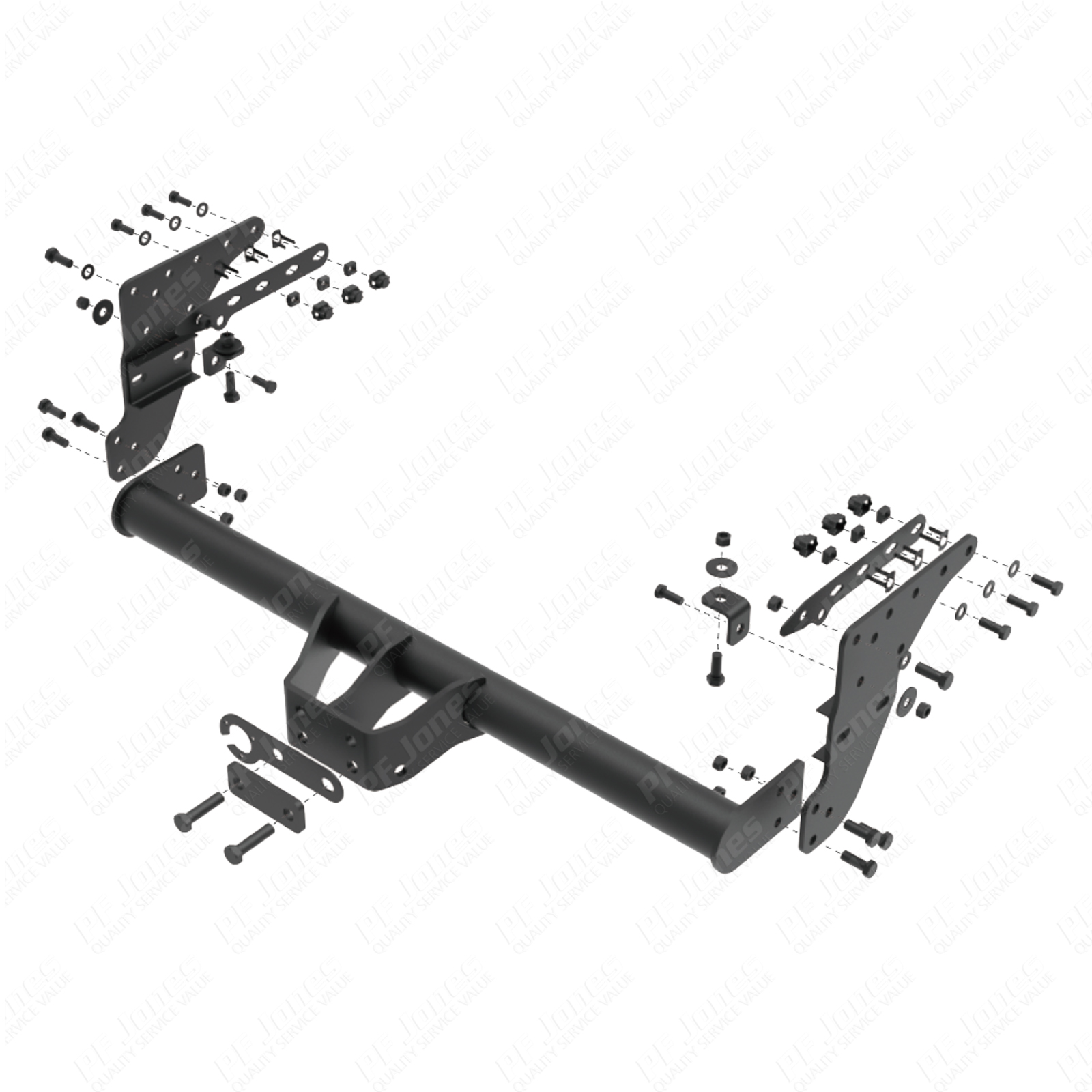 Mitsubishi L200 Pickup 2020-2023 PF Jones Fixed Flange Tow bar