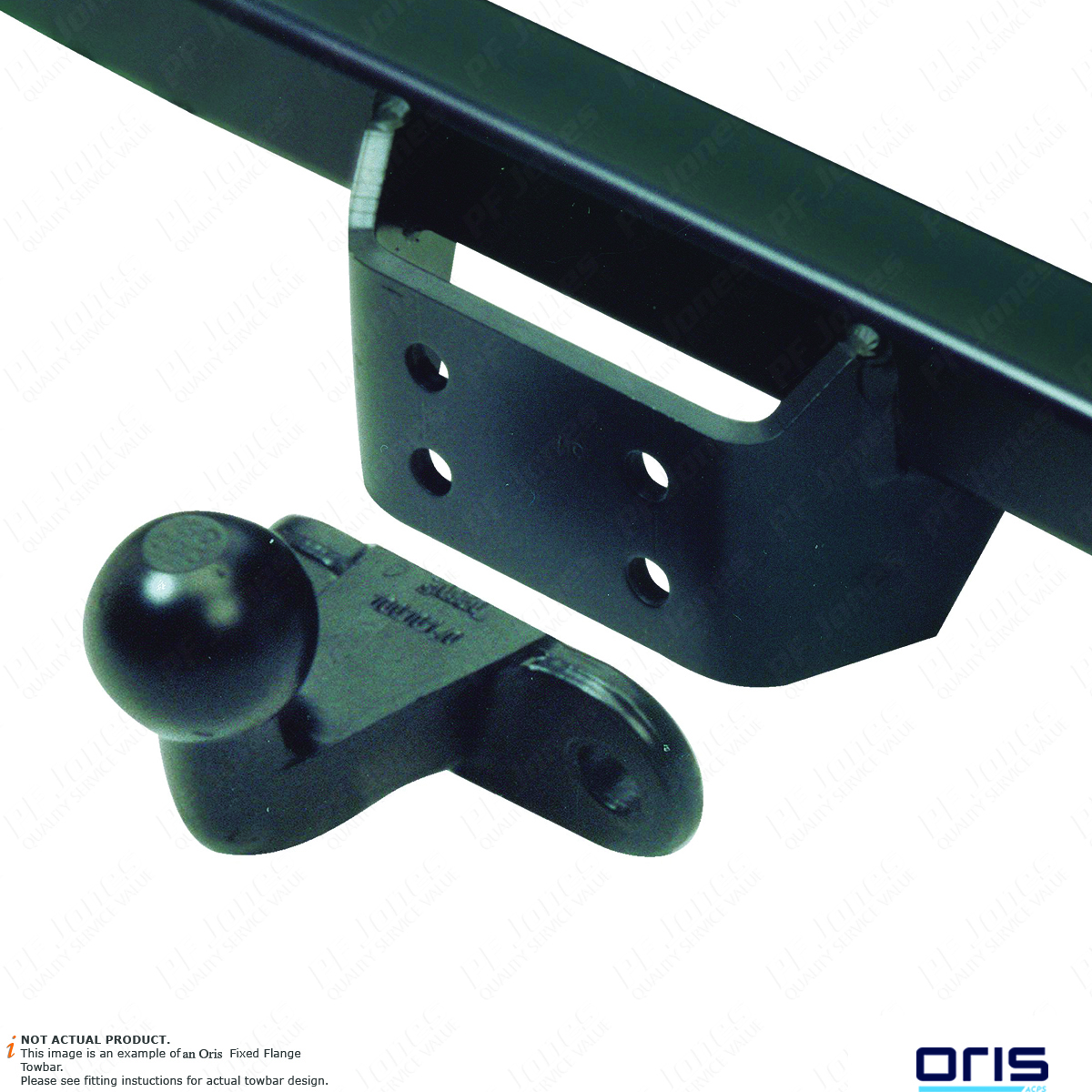 Ford Transit Custom SWB LWB 2012 Onwards Oris Flange Towbar