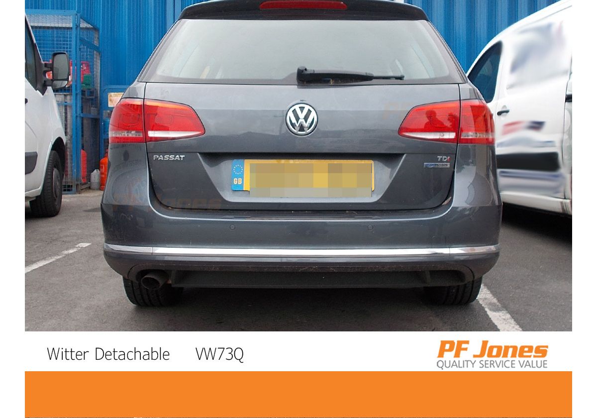 Volkswagen Passat Estate 2011-2015 Witter Detachable Towbar