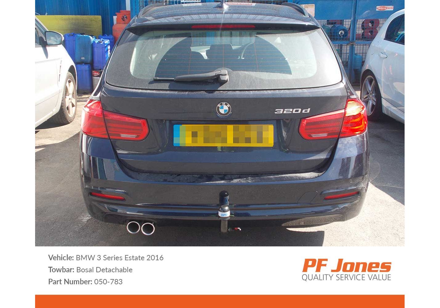 BMW 3 Series Estate F31 2012 2019 Oris Detachable Towbar