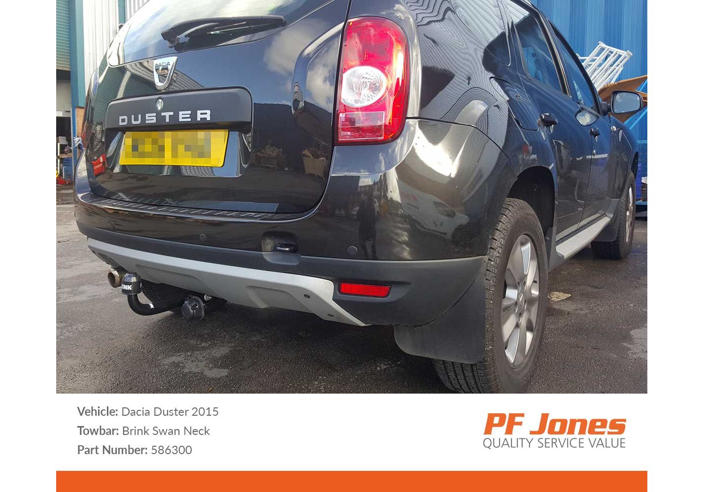 Dacia duster tow bar shop fitting