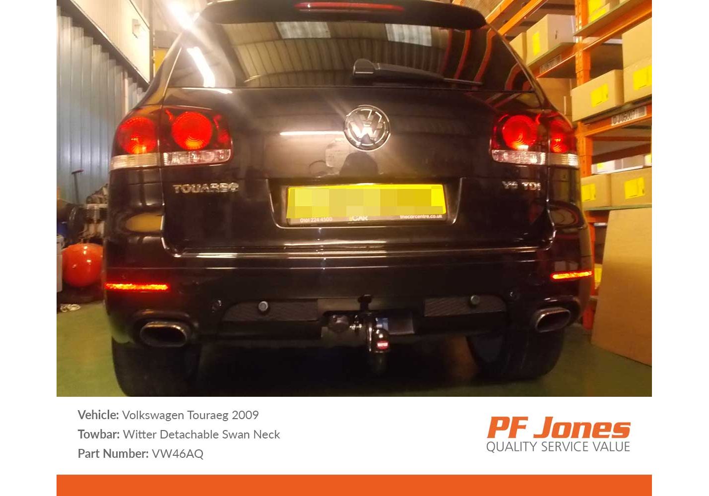 vw touareg detachable towbar