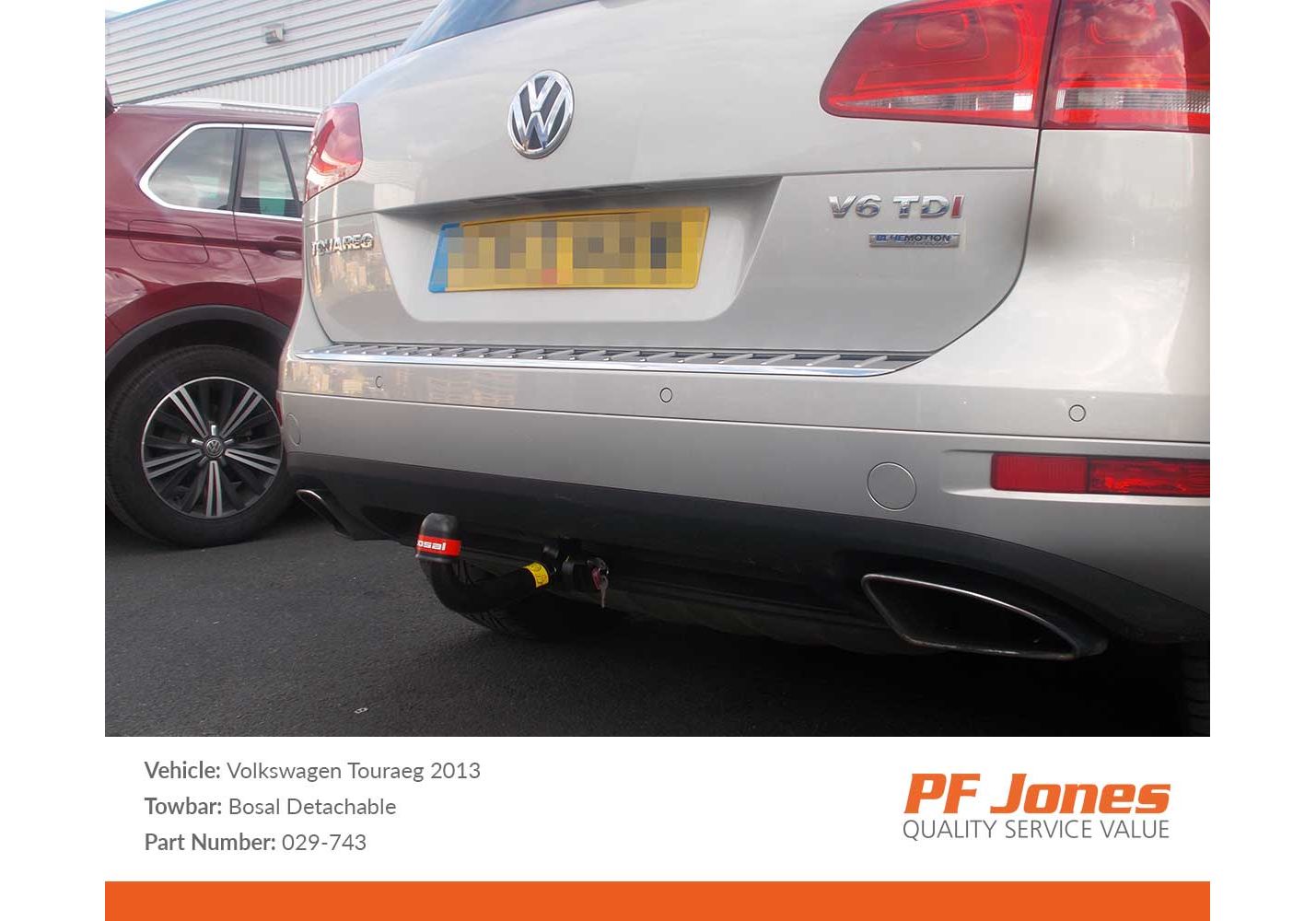 vw touareg detachable towbar