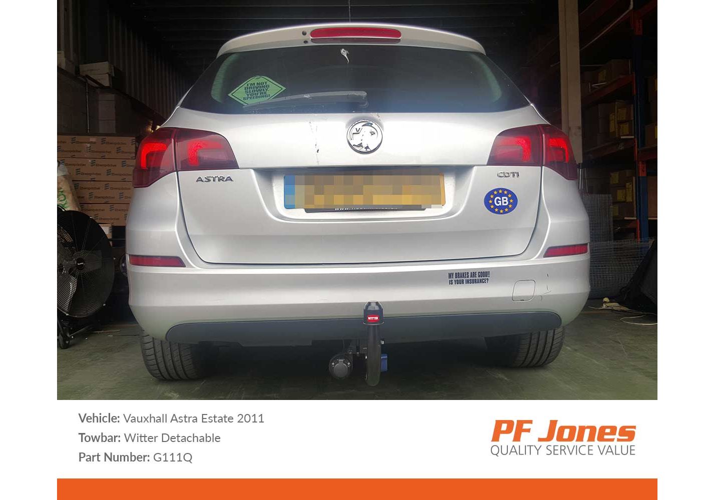 vauxhall astra j towbar