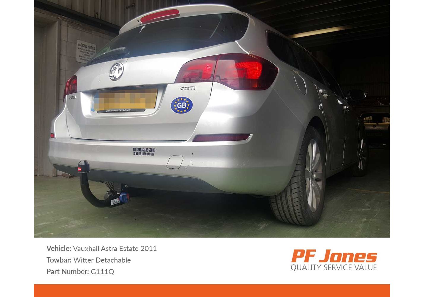 vauxhall astra j towbar