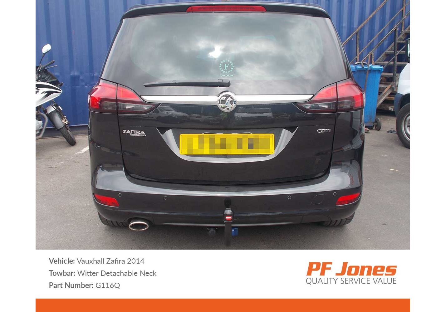 Vauxhall zafira outlet tow bar