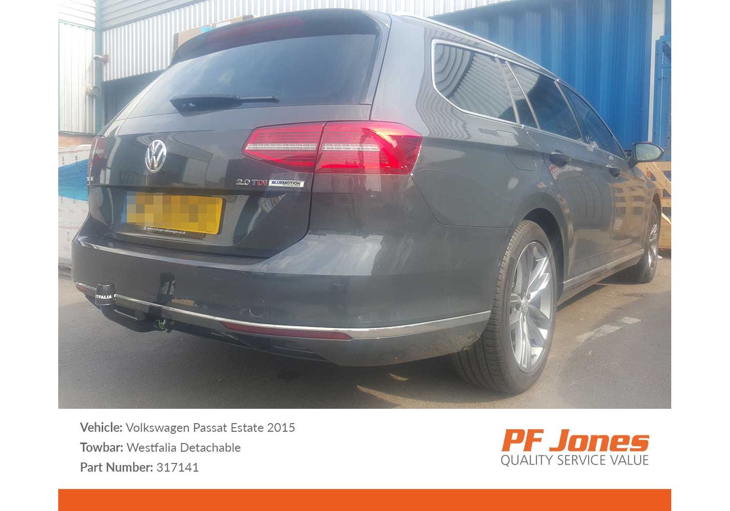 vw passat b7 towbar