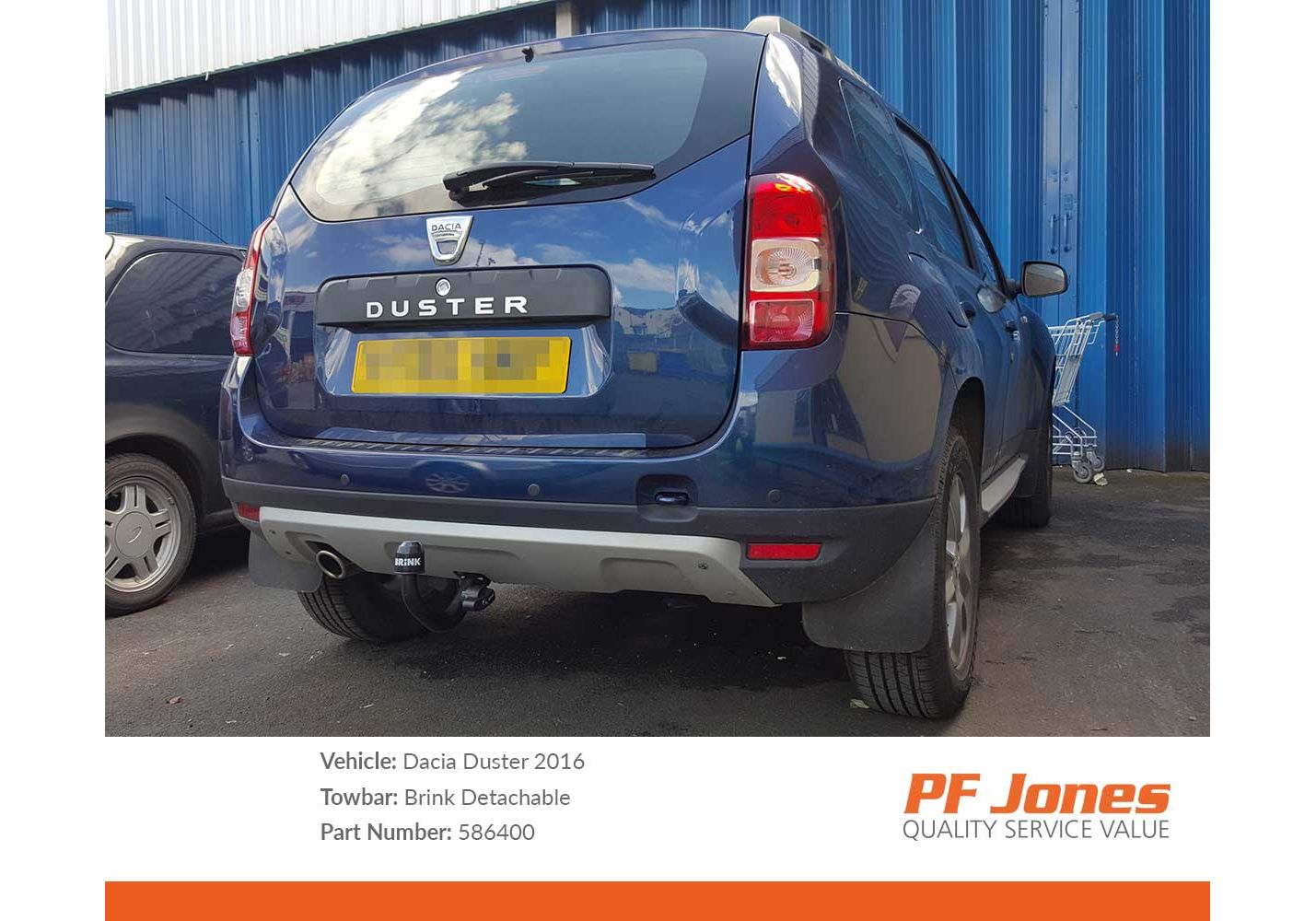 Tow bar store for dacia duster