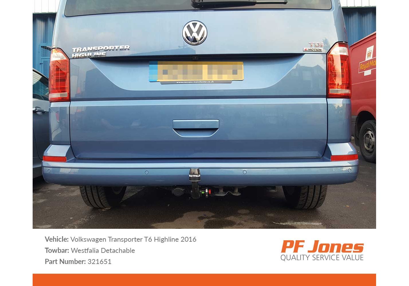 vw caravelle tow bar